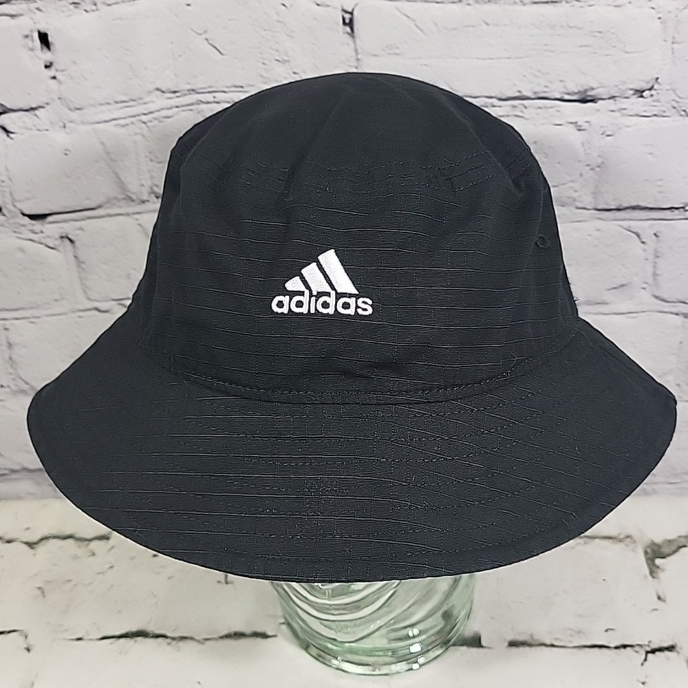 Adidas Bucket Hat Unisex OSFM Black Ripstop Skater‎ Surfer Sun Cap